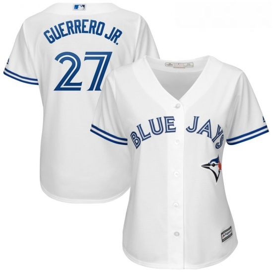 Womens Toronto Blue Jays Vladimir Guerrero Jr Majestic White Cool Base Player Jersey Womens Toronto Blue Jays Vladimir Guerrero Jr Majestic White Cool Base Player Jersey
