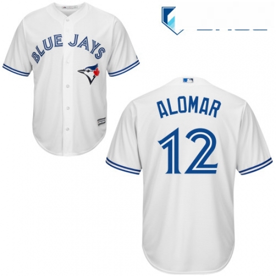 Youth Majestic Toronto Blue Jays 12 Roberto Alomar Replica White Home MLB Jersey Youth Majestic Toronto Blue Jays 12 Roberto Alomar Replica White Home MLB Jersey