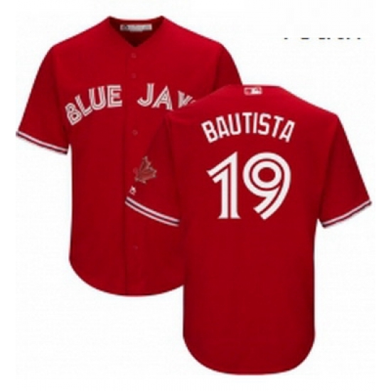 Youth Majestic Toronto Blue Jays 19 Jose Bautista Authentic Scarlet Alternate MLB Jersey Youth Majestic Toronto Blue Jays 19 Jose Bautista Authentic Scarlet Alternate MLB Jersey