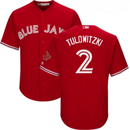 Youth Majestic Toronto Blue Jays 2 Troy Tulowitzki Replica Scarlet Alternate MLB Jersey Youth Majestic Toronto Blue Jays 2 Troy Tulowitzki Replica Scarlet Alternate MLB Jersey