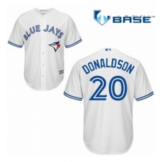 Youth Majestic Toronto Blue Jays 20 Josh Donaldson Replica White Home MLB Jersey Youth Majestic Toronto Blue Jays 20 Josh Donaldson Replica White Home MLB Jersey