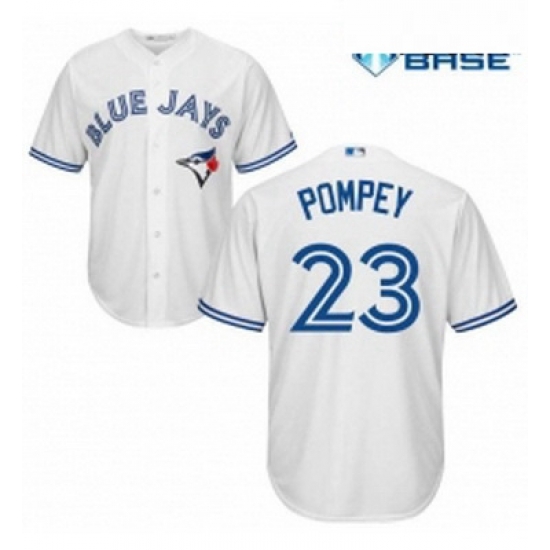 Youth Majestic Toronto Blue Jays 23 Dalton Pompey Replica White Home MLB Jersey Youth Majestic Toronto Blue Jays 23 Dalton Pompey Replica White Home MLB Jersey