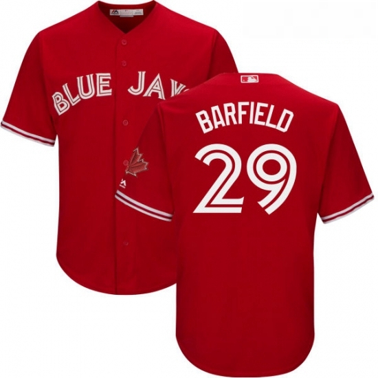 Youth Majestic Toronto Blue Jays 29 Jesse Barfield Replica Scarlet Alternate MLB Jersey Youth Majestic Toronto Blue Jays 29 Jesse Barfield Replica Scarlet Alternate MLB Jersey