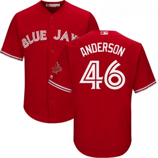 Youth Majestic Toronto Blue Jays 46 Brett Anderson Replica Scarlet Alternate MLB Jersey Youth Majestic Toronto Blue Jays 46 Brett Anderson Replica Scarlet Alternate MLB Jersey