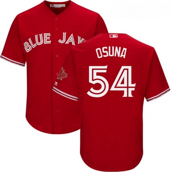 Youth Majestic Toronto Blue Jays 54 Roberto Osuna Replica Scarlet Alternate MLB Jersey Youth Majestic Toronto Blue Jays 54 Roberto Osuna Replica Scarlet Alternate MLB Jersey