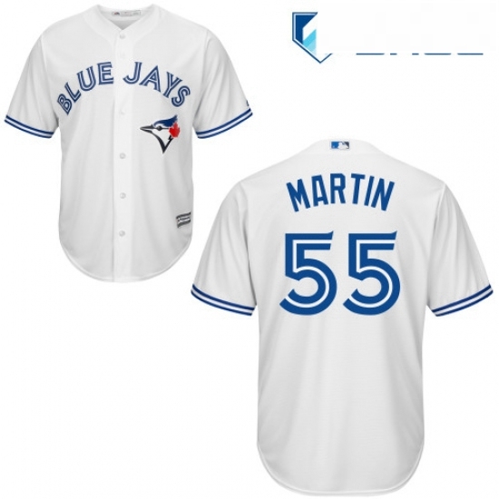 Youth Majestic Toronto Blue Jays 55 Russell Martin Replica White Home MLB Jersey Youth Majestic Toronto Blue Jays 55 Russell Martin Replica White Home MLB Jersey