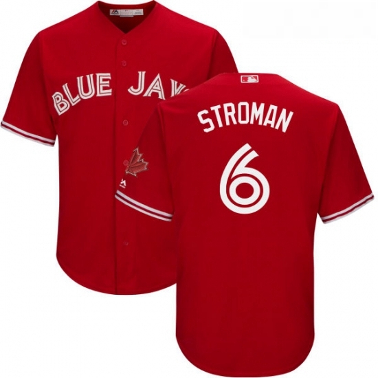 Youth Majestic Toronto Blue Jays 6 Marcus Stroman Authentic Scarlet Alternate MLB Jersey Youth Majestic Toronto Blue Jays 6 Marcus Stroman Authentic Scarlet Alternate MLB Jersey