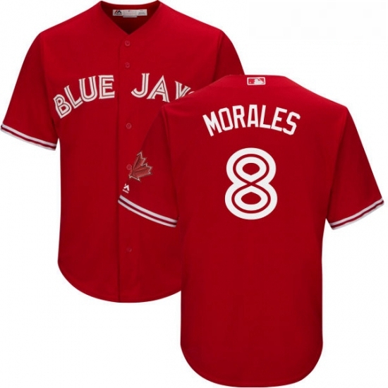 Youth Majestic Toronto Blue Jays 8 Kendrys Morales Authentic Scarlet Alternate MLB Jersey Youth Majestic Toronto Blue Jays 8 Kendrys Morales Authentic Scarlet Alternate MLB Jersey