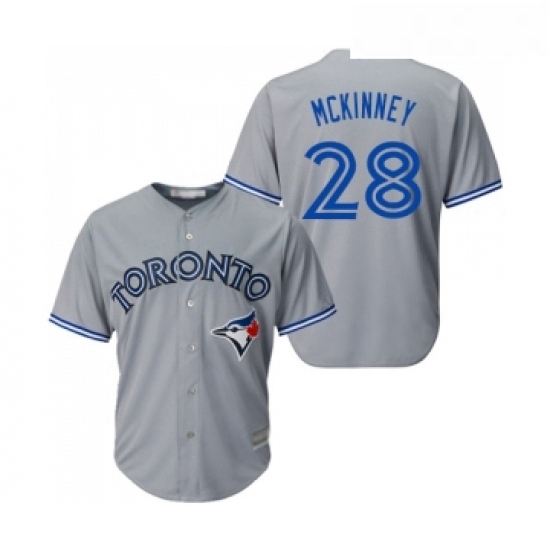 Youth Toronto Blue Jays 28 Billy McKinney Replica Grey Road Baseball Jersey Youth Toronto Blue Jays 28 Billy McKinney Replica Grey Road Baseball Jersey