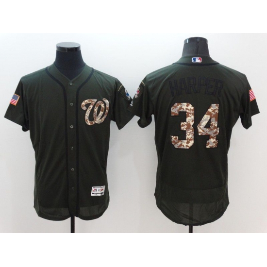Men Washington Nationals #34 Harper Green Camo Elite 2022 MLB Jersey Men Washington Nationals #34 Harper Green Camo Elite 2022 MLB Jersey