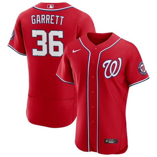 Men Washington Nationals 36 Stone Garrett Red Flex Base Stitched MLB Jersey Men Washington Nationals 36 Stone Garrett Red Flex Base Stitched MLB Jersey