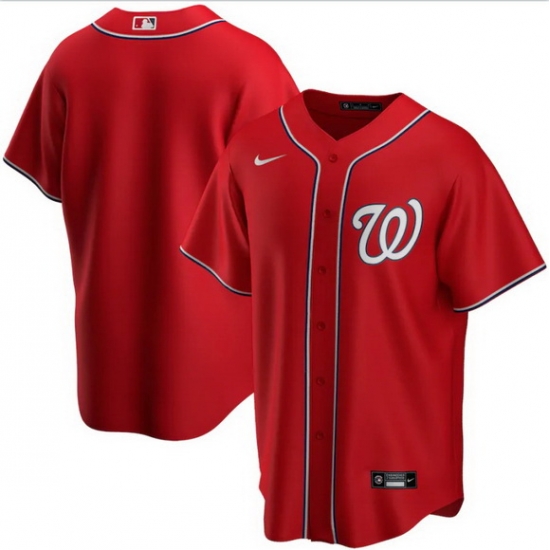 Men Washington Nationals Nike Red Blank Jersey Men Washington Nationals Nike Red Blank Jersey