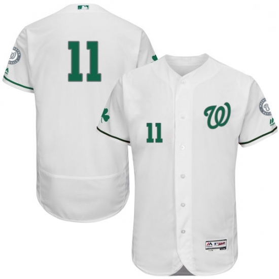 Mens Majestic Washington Nationals 11 Ryan Zimmerman White Celtic Flexbase Authentic Collection MLB Jersey Mens Majestic Washington Nationals 11 Ryan Zimmerman White Celtic Flexbase Authentic Collection MLB Jersey
