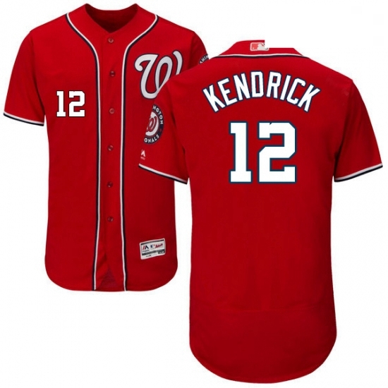 Mens Majestic Washington Nationals 12 Howie Kendrick Red Alternate Flex Base Authentic Collection MLB Jersey Mens Majestic Washington Nationals 12 Howie Kendrick Red Alternate Flex Base Authentic Collection MLB Jersey