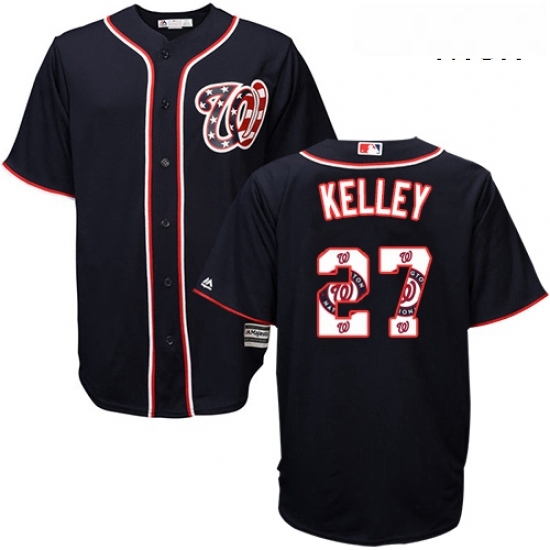 Mens Majestic Washington Nationals 27 Shawn Kelley Authentic Navy Blue Team Logo Fashion Cool Base MLB Jersey Mens Majestic Washington Nationals 27 Shawn Kelley Authentic Navy Blue Team Logo Fashion Cool Base MLB Jersey