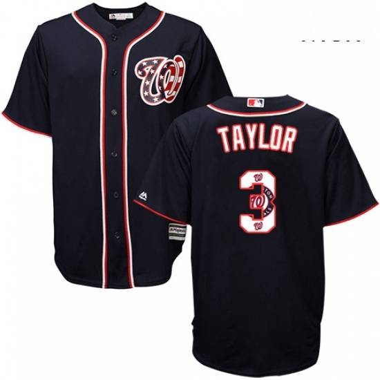 Mens Majestic Washington Nationals 3 Michael Taylor Authentic Navy Blue Team Logo Fashion Cool Base MLB Jersey Mens Majestic Washington Nationals 3 Michael Taylor Authentic Navy Blue Team Logo Fashion Cool Base MLB Jersey