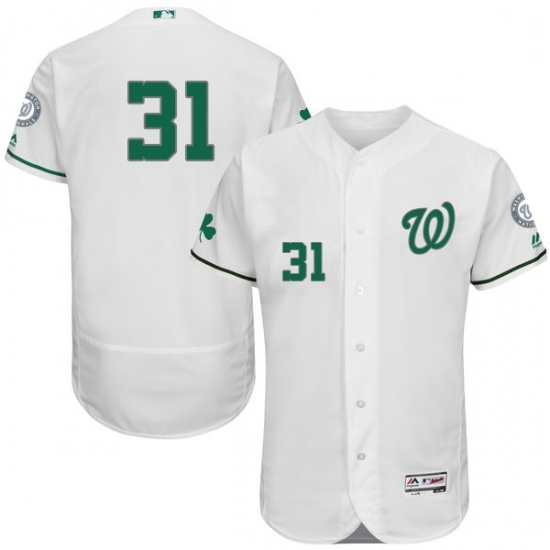 Mens Majestic Washington Nationals 31 Max Scherzer White Celtic Flexbase Authentic Collection MLB Jersey Mens Majestic Washington Nationals 31 Max Scherzer White Celtic Flexbase Authentic Collection MLB Jersey
