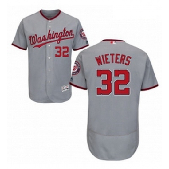 Mens Majestic Washington Nationals 32 Matt Wieters Grey Flexbase Authentic Collection MLB Jersey Mens Majestic Washington Nationals 32 Matt Wieters Grey Flexbase Authentic Collection MLB Jersey