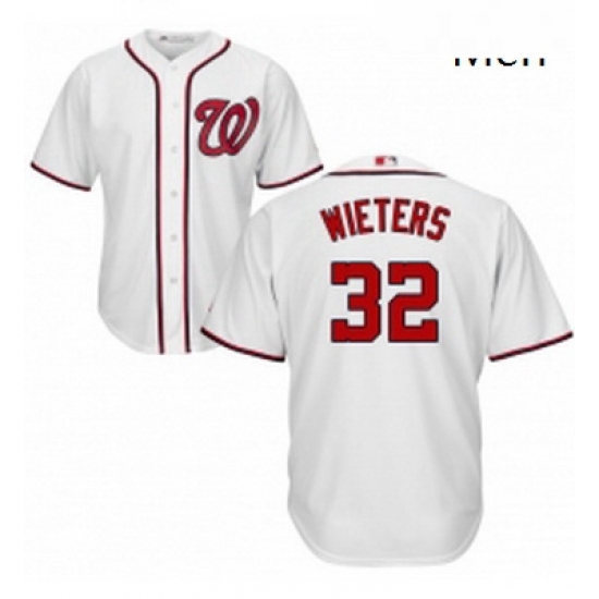Mens Majestic Washington Nationals 32 Matt Wieters Replica White Home Cool Base MLB Jersey Mens Majestic Washington Nationals 32 Matt Wieters Replica White Home Cool Base MLB Jersey