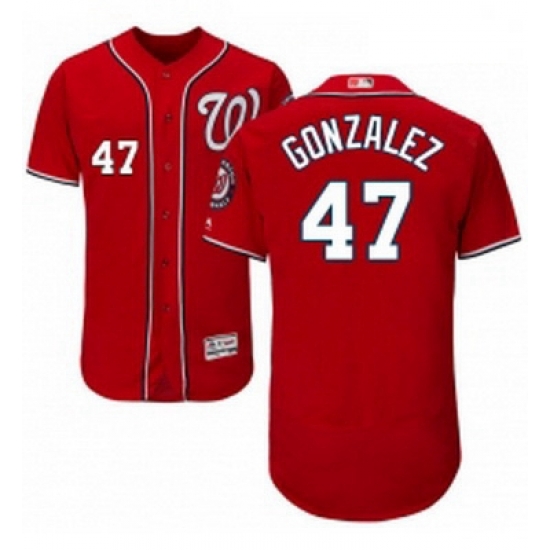 Mens Majestic Washington Nationals 47 Gio Gonzalez Red Alternate Flex Base Authentic Collection MLB Jersey Mens Majestic Washington Nationals 47 Gio Gonzalez Red Alternate Flex Base Authentic Collection MLB Jersey