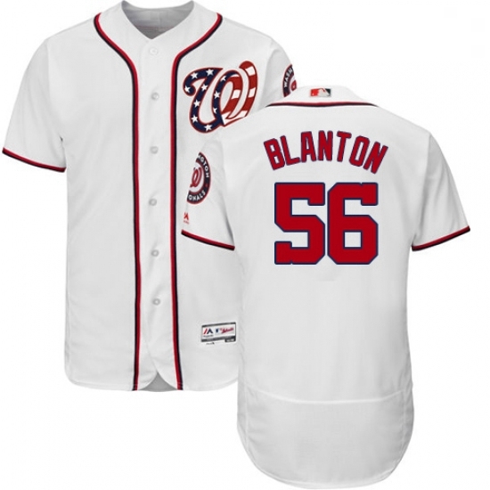 Mens Majestic Washington Nationals 56 Joe Blanton White Flexbase Authentic Collection MLB Jersey Mens Majestic Washington Nationals 56 Joe Blanton White Flexbase Authentic Collection MLB Jersey