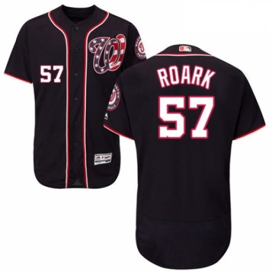 Mens Majestic Washington Nationals 57 Tanner Roark Navy Blue Alternate Flex Base Authentic Collection MLB Jersey Mens Majestic Washington Nationals 57 Tanner Roark Navy Blue Alternate Flex Base Authentic Collection MLB Jersey