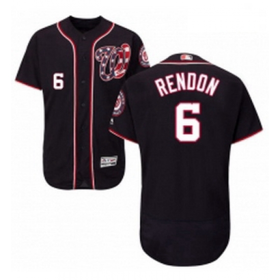 Mens Majestic Washington Nationals 6 Anthony Rendon Navy Blue Alternate Flex Base Authentic Collection MLB Jersey Mens Majestic Washington Nationals 6 Anthony Rendon Navy Blue Alternate Flex Base Authentic Collection MLB Jersey