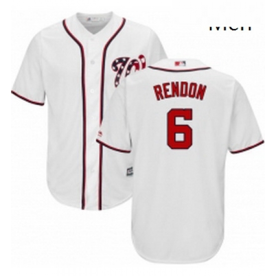 Mens Majestic Washington Nationals 6 Anthony Rendon Replica White Home Cool Base MLB Jersey Mens Majestic Washington Nationals 6 Anthony Rendon Replica White Home Cool Base MLB Jersey