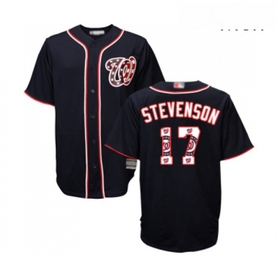 Mens Washington Nationals 17 Andrew Stevenson Authentic Navy Blue Team Logo Fashion Cool Base Baseball Jersey Mens Washington Nationals 17 Andrew Stevenson Authentic Navy Blue Team Logo Fashion Cool Base Baseball Jersey