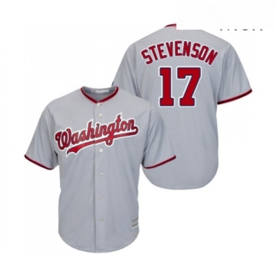 Mens Washington Nationals 17 Andrew Stevenson Replica Grey Road Cool Base Baseball Jersey Mens Washington Nationals 17 Andrew Stevenson Replica Grey Road Cool Base Baseball Jersey