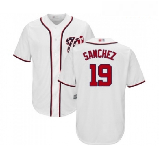 Mens Washington Nationals 19 Anibal Sanchez Replica White Home Cool Base Baseball Jersey Mens Washington Nationals 19 Anibal Sanchez Replica White Home Cool Base Baseball Jersey