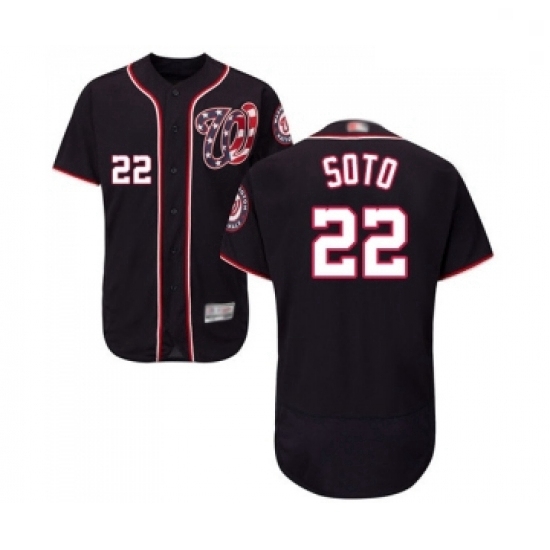 Mens Washington Nationals 22 Juan Soto Navy Blue Alternate Flex Base Authentic Collection Baseball Jersey Mens Washington Nationals 22 Juan Soto Navy Blue Alternate Flex Base Authentic Collection Baseball Jersey