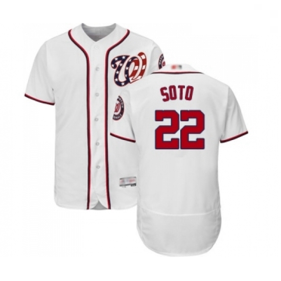 Mens Washington Nationals 22 Juan Soto White Home Flex Base Authentic Collection Baseball Jersey Mens Washington Nationals 22 Juan Soto White Home Flex Base Authentic Collection Baseball Jersey