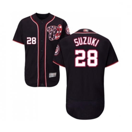 Mens Washington Nationals 28 Kurt Suzuki Navy Blue Alternate Flex Base Authentic Collection Baseball Jersey Mens Washington Nationals 28 Kurt Suzuki Navy Blue Alternate Flex Base Authentic Collection Baseball Jersey