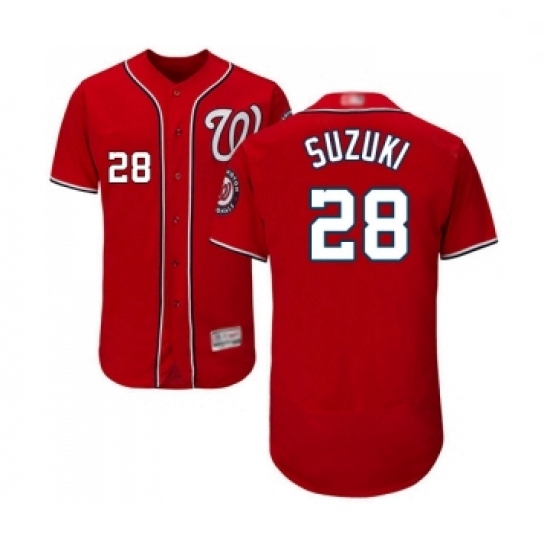 Mens Washington Nationals 28 Kurt Suzuki Red Alternate Flex Base Authentic Collection Baseball Jersey Mens Washington Nationals 28 Kurt Suzuki Red Alternate Flex Base Authentic Collection Baseball Jersey