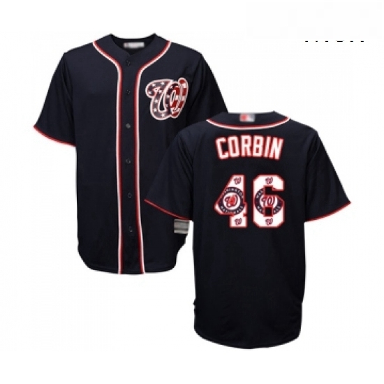 Mens Washington Nationals 46 Patrick Corbin Authentic Navy Blue Team Logo Fashion Cool Base Baseball Jersey Mens Washington Nationals 46 Patrick Corbin Authentic Navy Blue Team Logo Fashion Cool Base Baseball Jersey