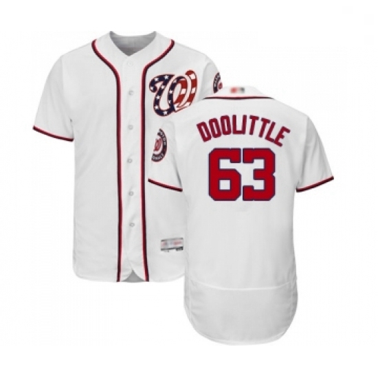 Mens Washington Nationals 63 Sean Doolittle White Home Flex Base Authentic Collection Baseball Jersey Mens Washington Nationals 63 Sean Doolittle White Home Flex Base Authentic Collection Baseball Jersey