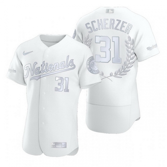 Nationals 31 Max Scherzer White Nike Flexbase Fashion Jersey Nationals 31 Max Scherzer White Nike Flexbase Fashion Jersey