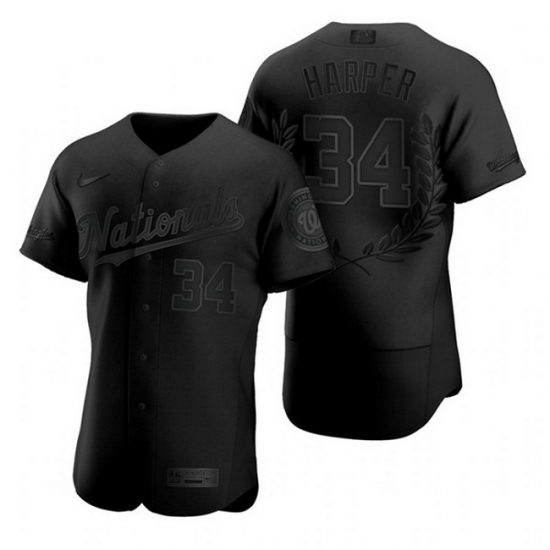 Nationals 34 Bryce Harper Black Nike Flexbase Fashion Jersey Nationals 34 Bryce Harper Black Nike Flexbase Fashion Jersey