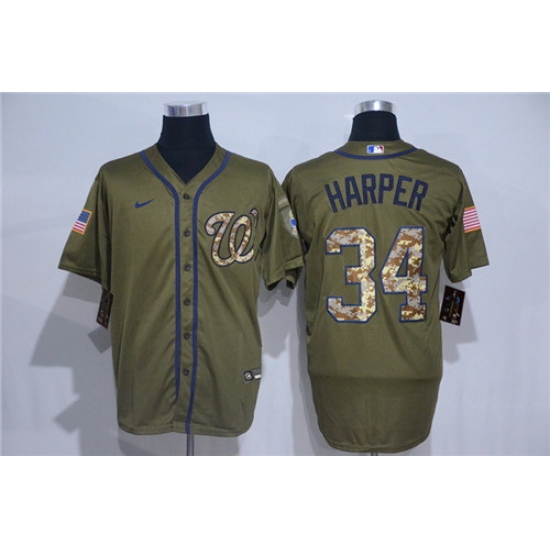 Nationals 34 Bryce Harper Olive 2020 Nike Cool Base Jersey Nationals 34 Bryce Harper Olive 2020 Nike Cool Base Jersey
