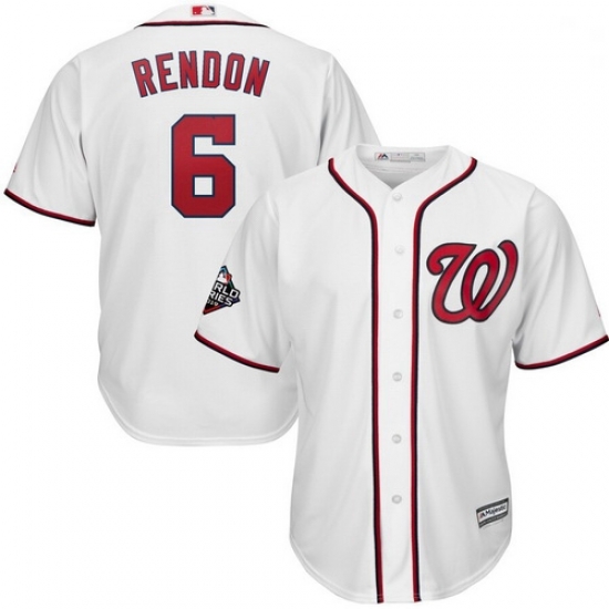 Nationals 6 Anthony Rendon White 2019 World Series Bound Cool Base Jersey Nationals 6 Anthony Rendon White 2019 World Series Bound Cool Base Jersey