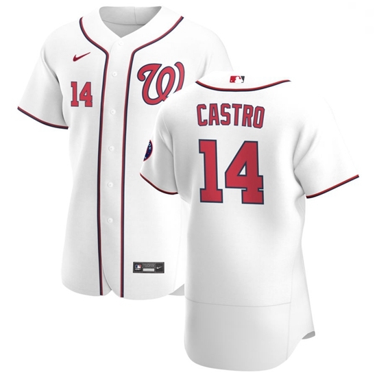 Washington Nationals 14 Starlin Castro Men Nike White Home 2020 Authentic Player MLB Jersey Washington Nationals 14 Starlin Castro Men Nike White Home 2020 Authentic Player MLB Jersey