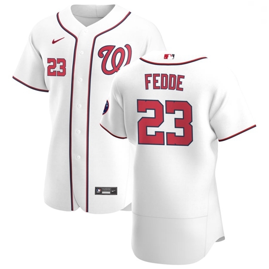 Washington Nationals 23 Erick Fedde Men Nike White Home 2020 Authentic Player MLB Jersey Washington Nationals 23 Erick Fedde Men Nike White Home 2020 Authentic Player MLB Jersey