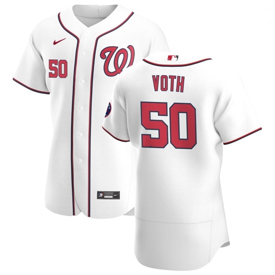 Washington Nationals 50 Austin Voth Men Nike White Home 2020 Authentic Player MLB Jersey Washington Nationals 50 Austin Voth Men Nike White Home 2020 Authentic Player MLB Jersey