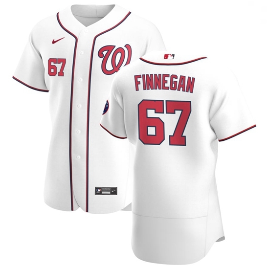 Washington Nationals 67 Kyle Finnegan Men Nike White Home 2020 Authentic Player MLB Jersey Washington Nationals 67 Kyle Finnegan Men Nike White Home 2020 Authentic Player MLB Jersey