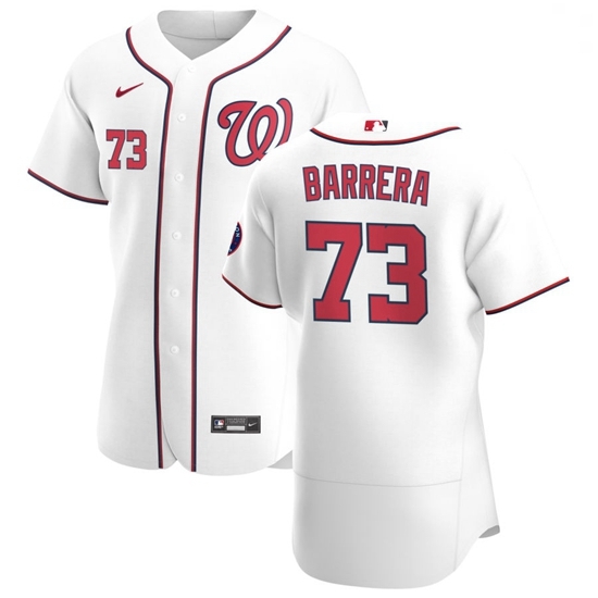 Washington Nationals 73 Tres Barrera Men Nike White Home 2020 Authentic Player MLB Jersey Washington Nationals 73 Tres Barrera Men Nike White Home 2020 Authentic Player MLB Jersey