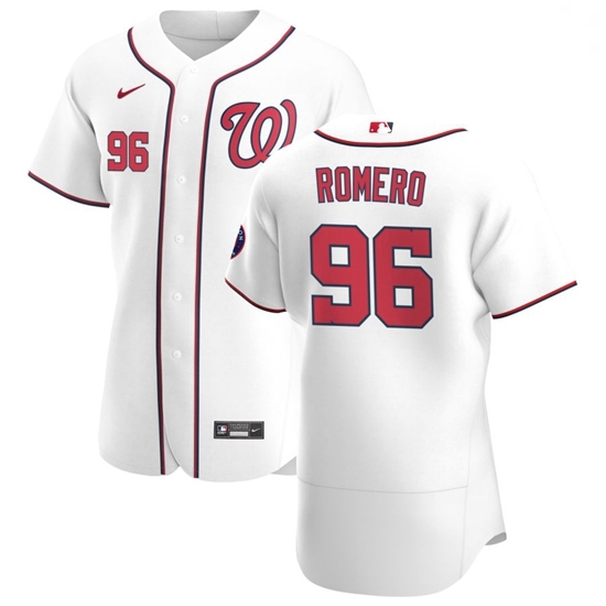 Washington Nationals 96 Seth Romero Men Nike White Home 2020 Authentic Player MLB Jersey Washington Nationals 96 Seth Romero Men Nike White Home 2020 Authentic Player MLB Jersey