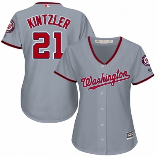 Womens Majestic Washington Nationals 21 Brandon Kintzler Authentic Grey Road Cool Base MLB Jersey Womens Majestic Washington Nationals 21 Brandon Kintzler Authentic Grey Road Cool Base MLB Jersey