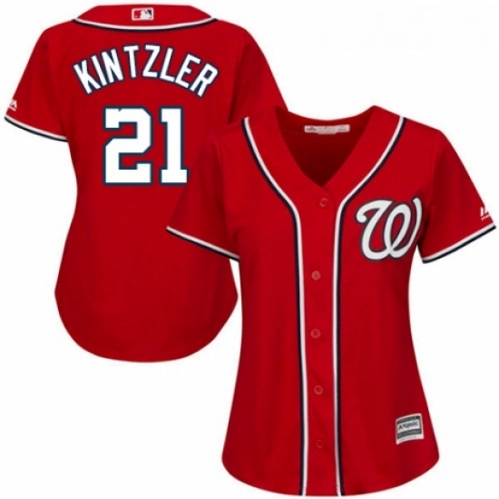 Womens Majestic Washington Nationals 21 Brandon Kintzler Replica Red Alternate 1 Cool Base MLB Jersey Womens Majestic Washington Nationals 21 Brandon Kintzler Replica Red Alternate 1 Cool Base MLB Jersey