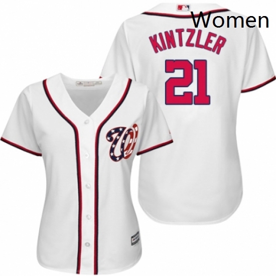 Womens Majestic Washington Nationals 21 Brandon Kintzler Replica White Home Cool Base MLB Jersey Womens Majestic Washington Nationals 21 Brandon Kintzler Replica White Home Cool Base MLB Jersey